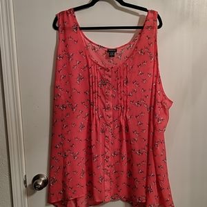 Torrid size 6 sheer pink cami